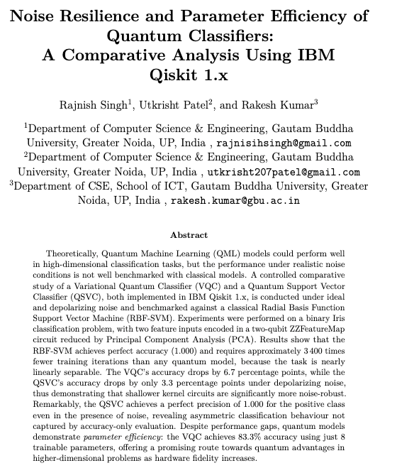Quantum Classifiers preprint thumbnail